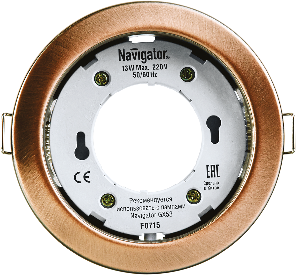 Светильник ДВО-13w GX53 без лампы черненая медь