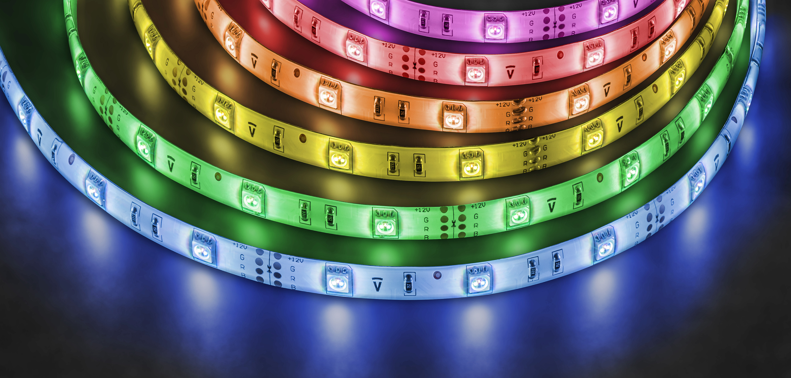 Лента светодиодная 7.2Вт/м 12В RGB IP65 30LED/м NLS-5050 5м