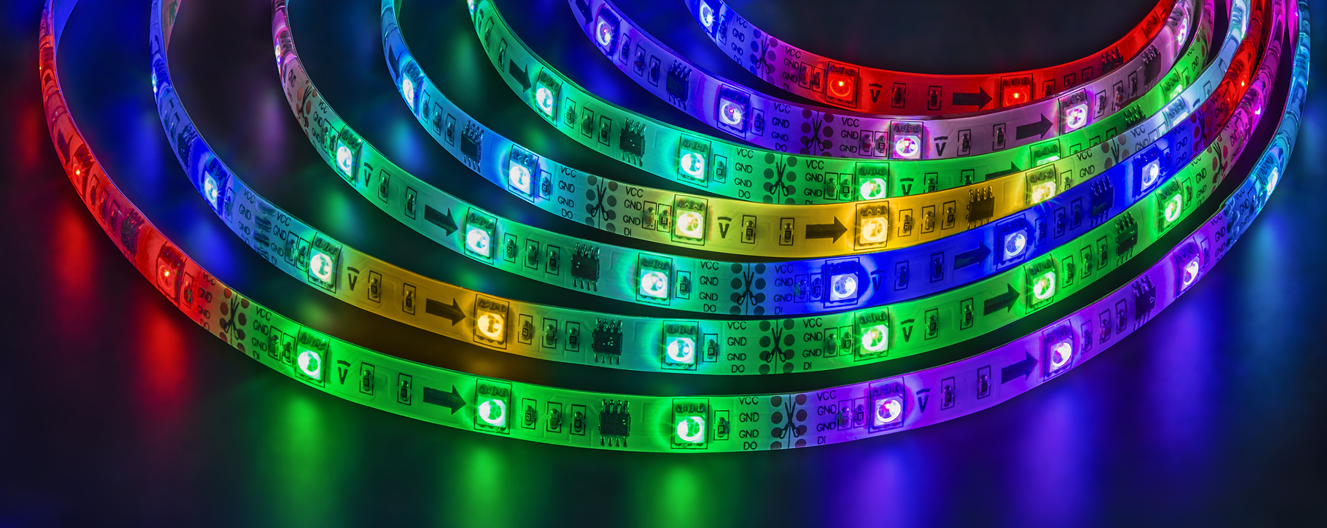 Лента светодиодная 5Вт/м 12В RGB IP65 30LED/м NLS-5050 5м