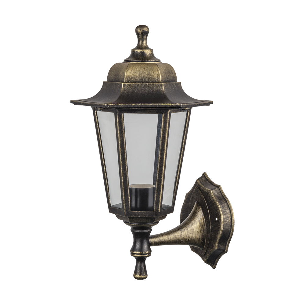 Светильник NOF-PG33-002-IP44-E27 6 граней черный под бронзу