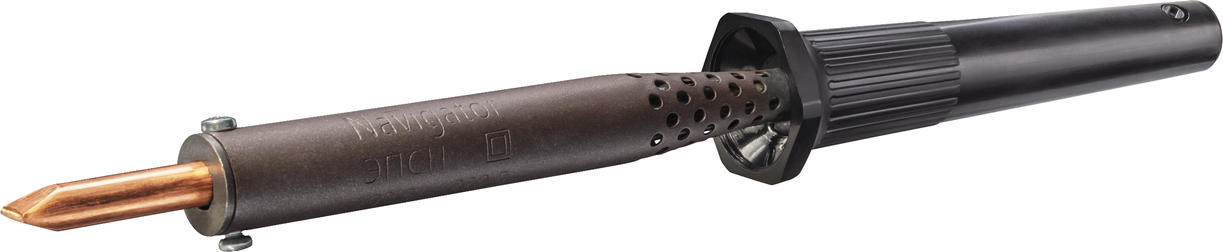 Паяльник пластиковая ручка клин прямой NSE-Pes02-25W-СP