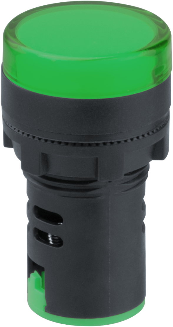 Лампа индикаторная NB II-AD22-230-G зеленая d22мм 230В AC/DC