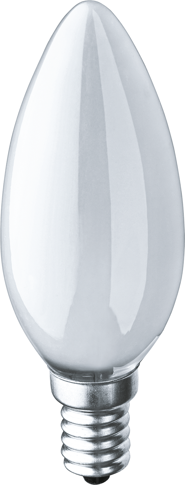 Лампа накаливания декоративная ДС 60вт B35 230в Е14 матовая (свеча)