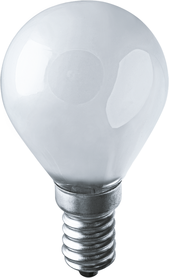 Лампа накаливания декоративная ДШ 40вт Р45 230в Е14 матовая (шар)
