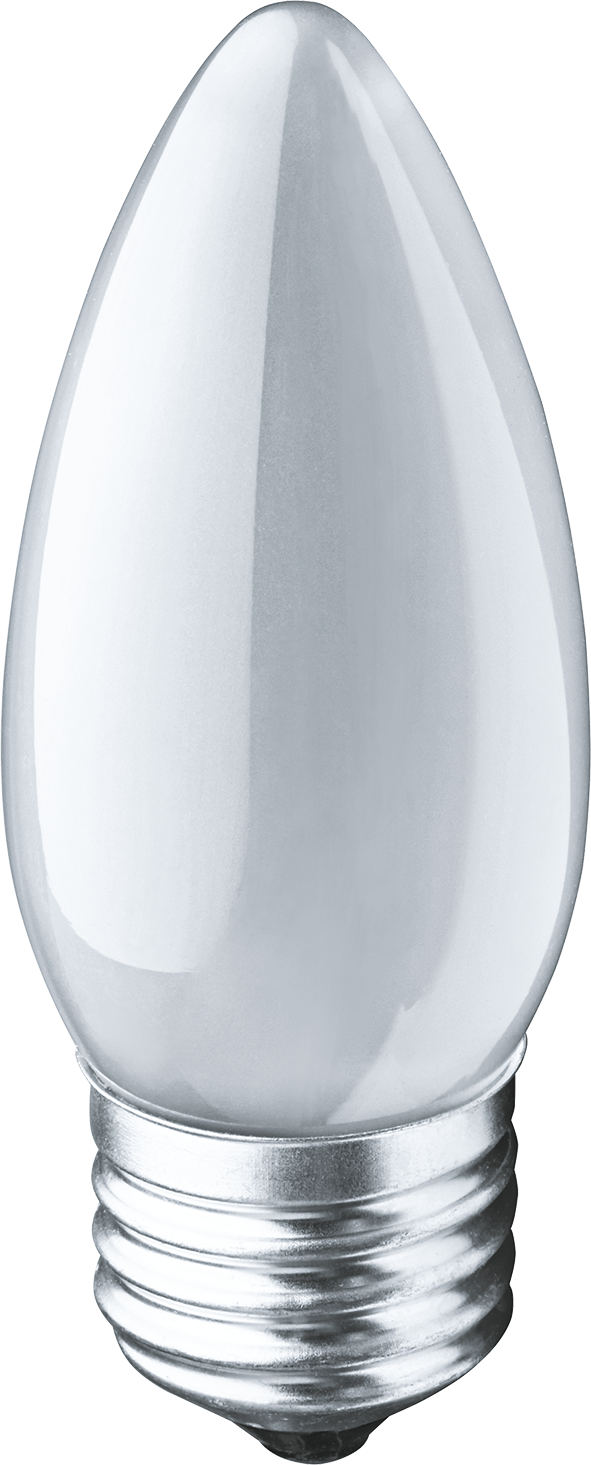 Лампа накаливания декоративная ДС 60вт B35 230в Е27 матовая (свеча)