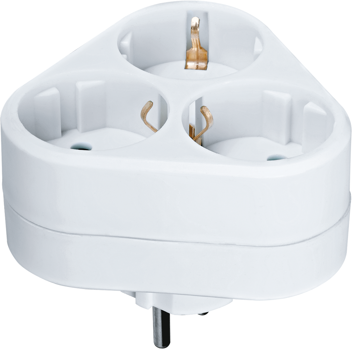 Разветвитель 94 693 NAD-S-3E-WH 3 гнезда треугольник с заземлением