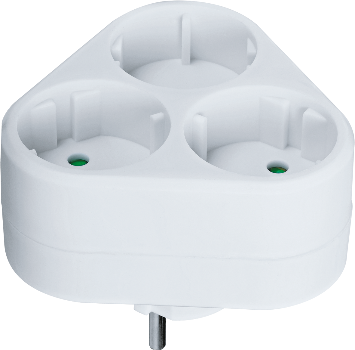 Разветвитель 94 694 NAD-S-3X-WH 3 гнезда треугольник без заземления