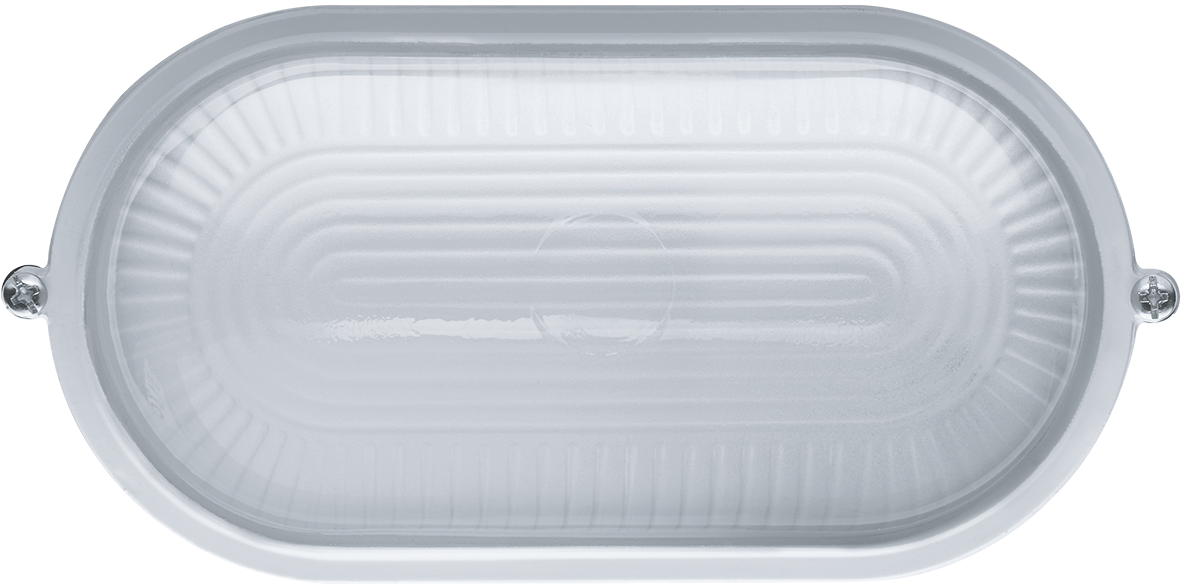 Светильник НПП-60w термостойкий овальный без решетки IP54 белый