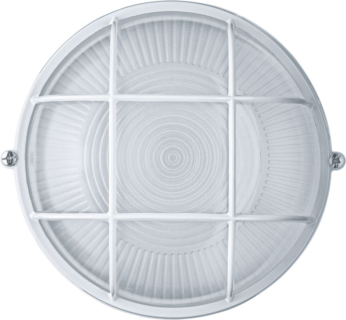 Светильник НПП-60w термостойкий круглый с решеткой IP54 белый