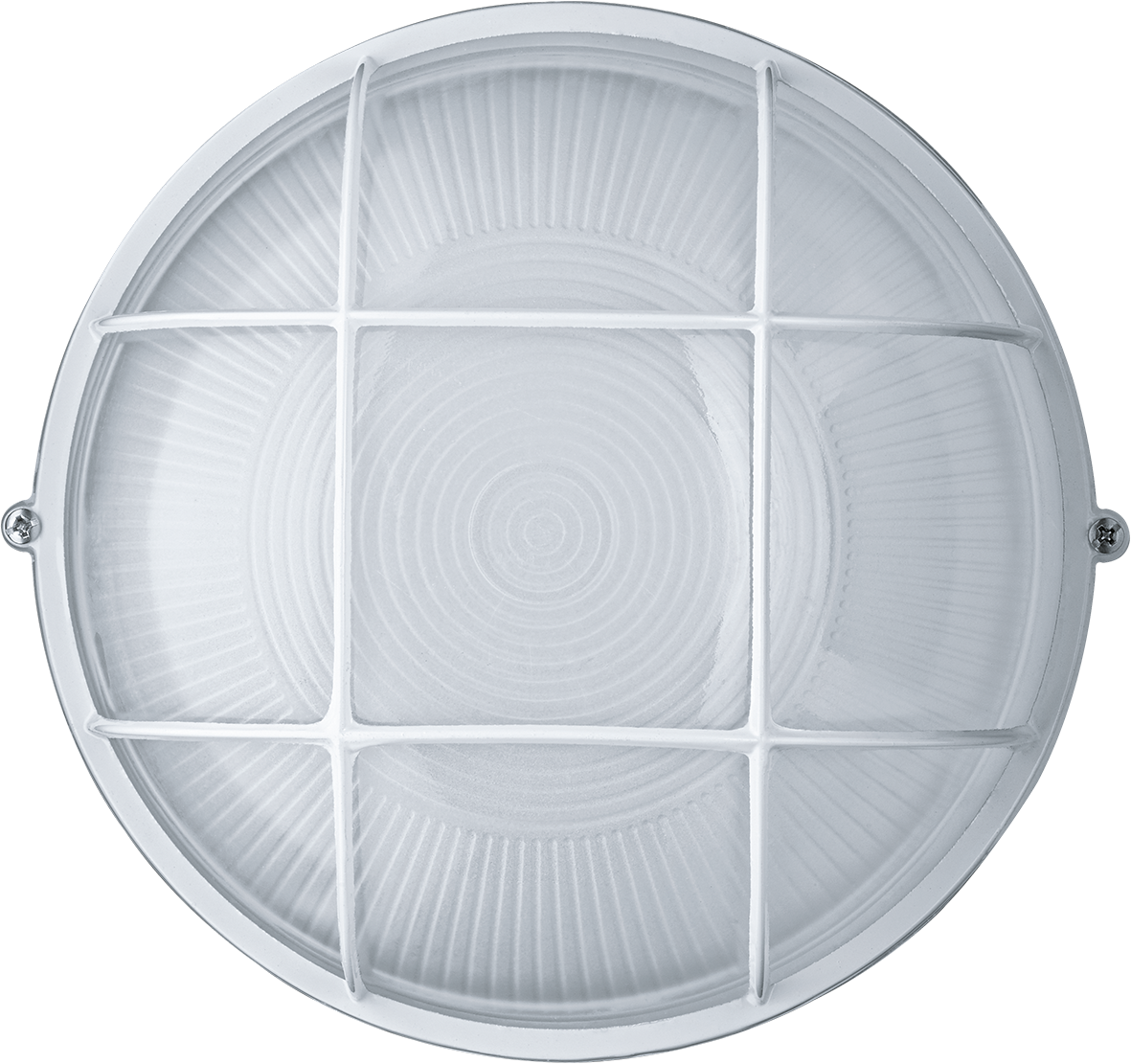 Светильник НПП-100w термостойкий круглый с решеткой IP54 белый