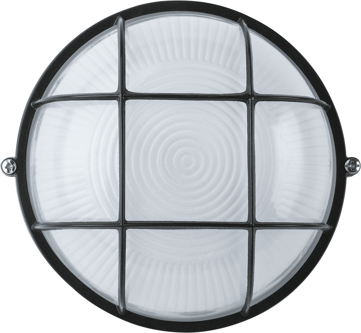 Светильник НПП-60w термостойкий круглый с решеткой IP54 черный