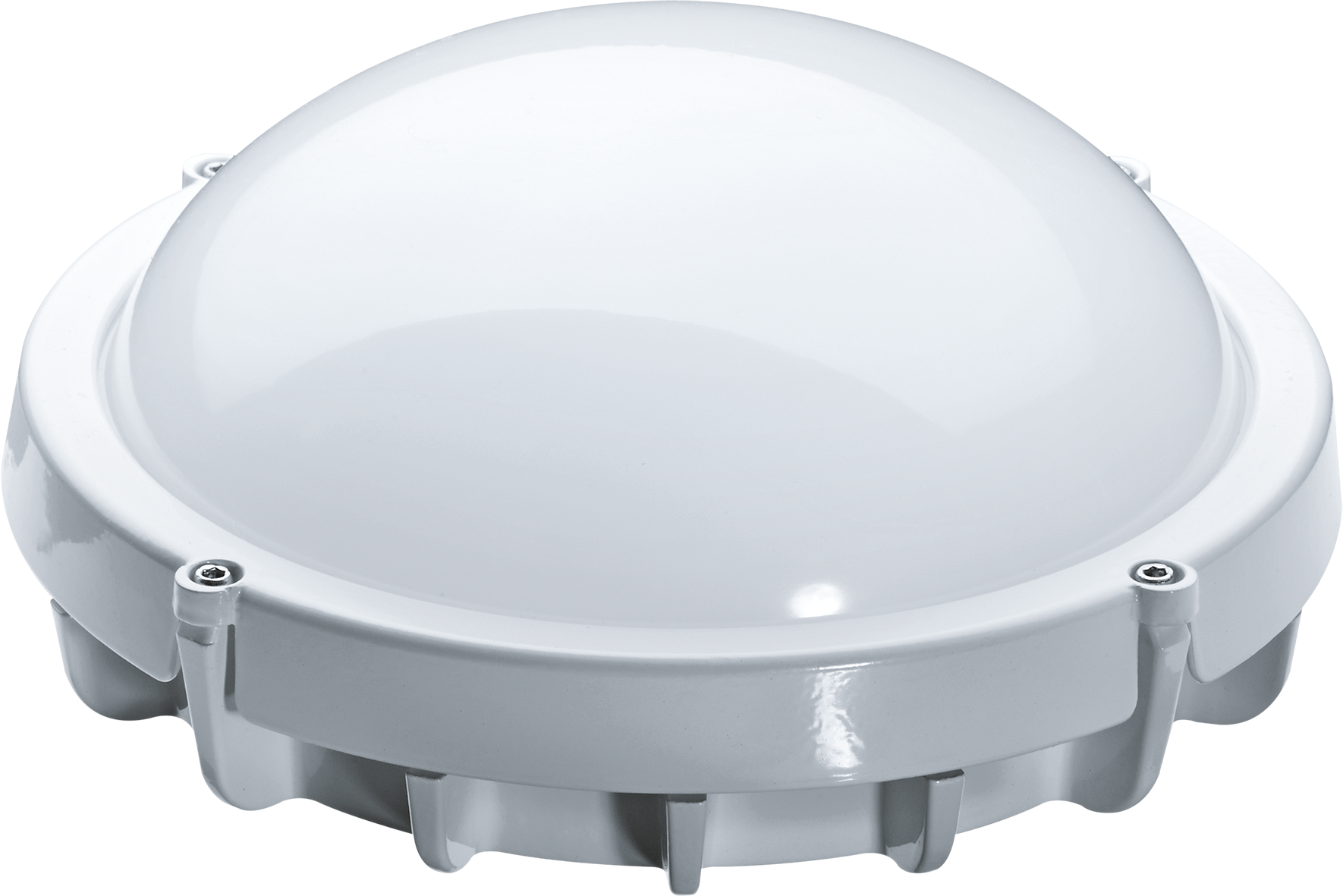 Светильник светодиодный ДБП-8w круглый 4000K 560 Лм IP65 металлический белый