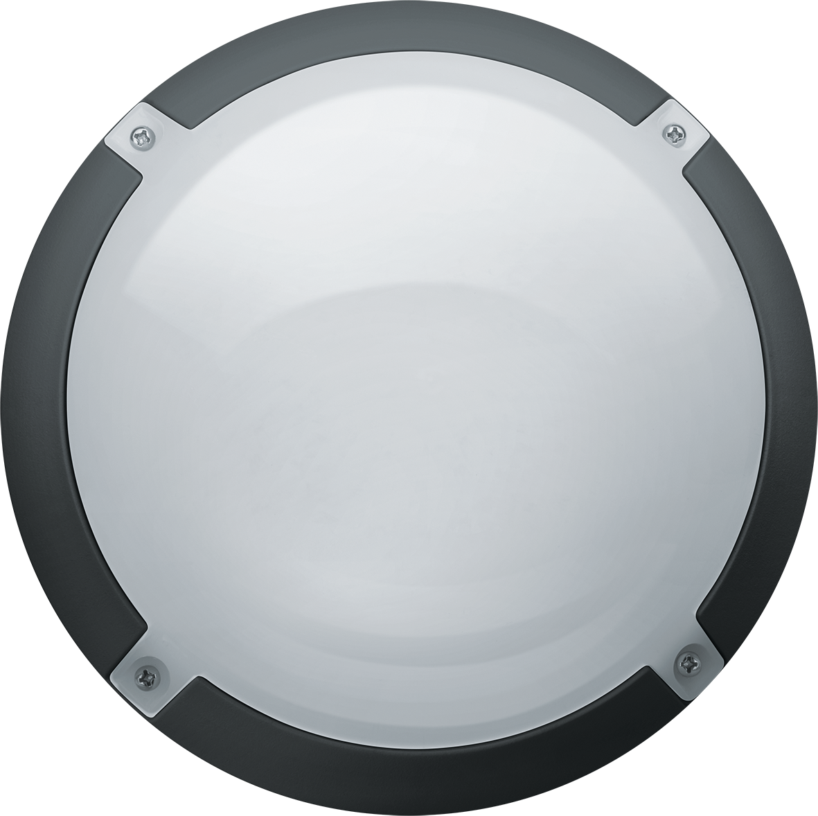 Светильник светодиодный ДБП-8w 4000К 700 Лм IP65 круглый пластиковый черный