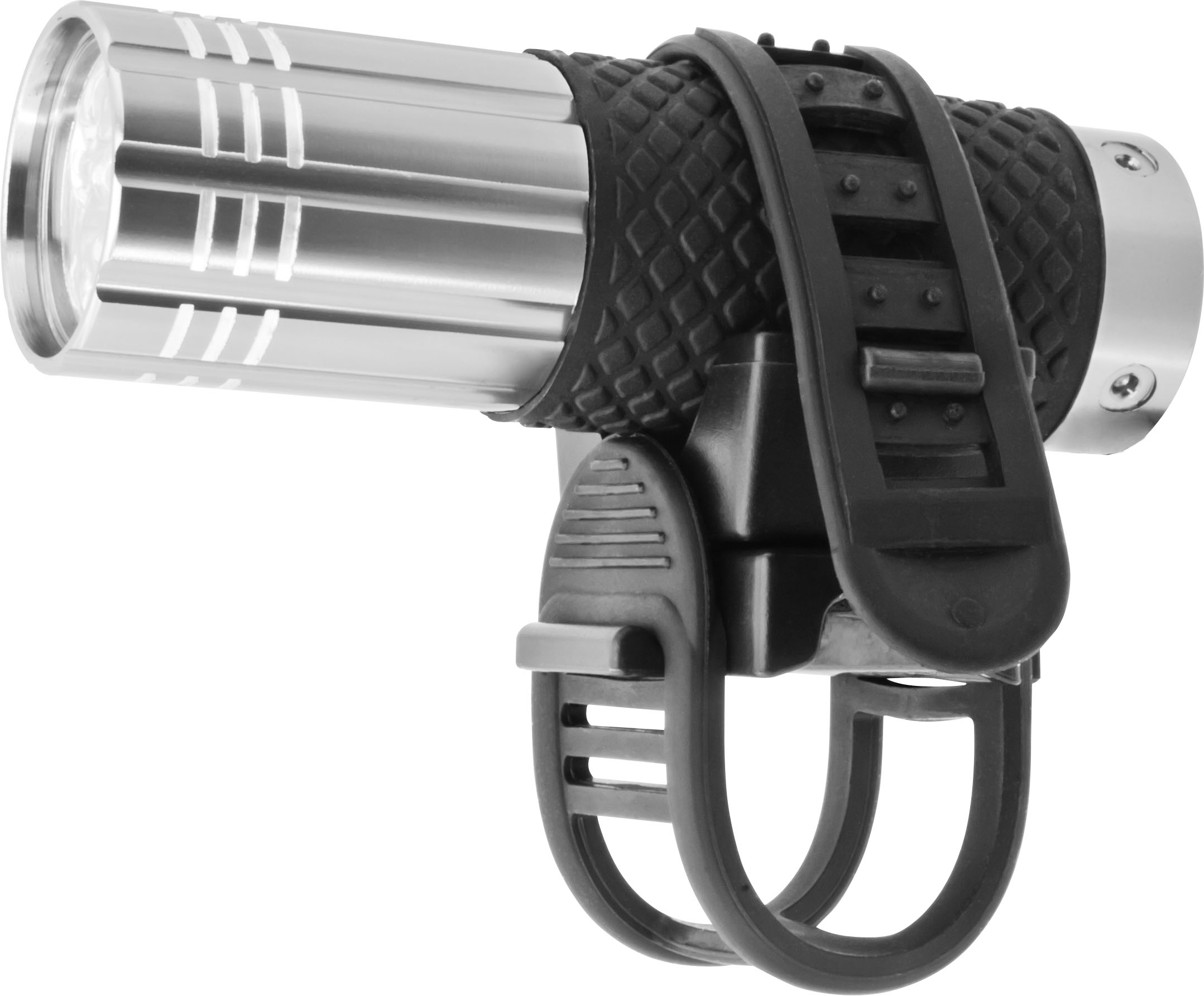 Фонарь светодиодный NPT-B03-3AAA 9LED велосипедный металл+резина