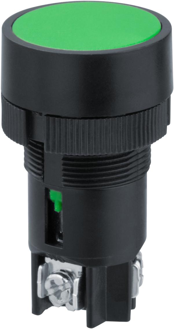 Кнопка NBI-B-04-G Пуск зеленая d22мм NO