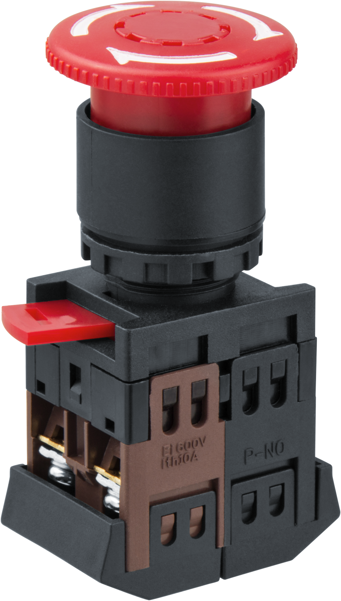 Кнопка NBI-B-06 Грибок поворотная блокировка d22мм NO+NC