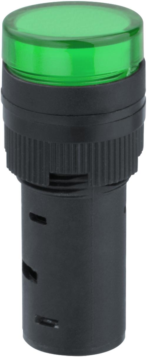 Лампа индикаторная NB II-AD16-230-G зеленая d16мм 230В AC/DC