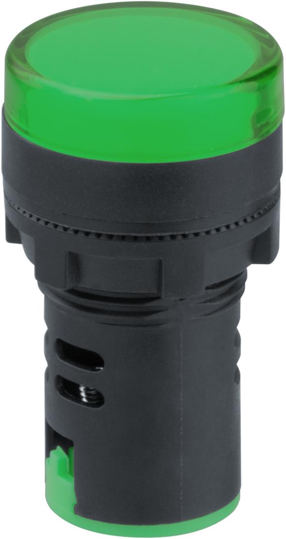 Лампа индикаторная NI-I-AD22-24-G зеленая d22мм 24В AC/DC