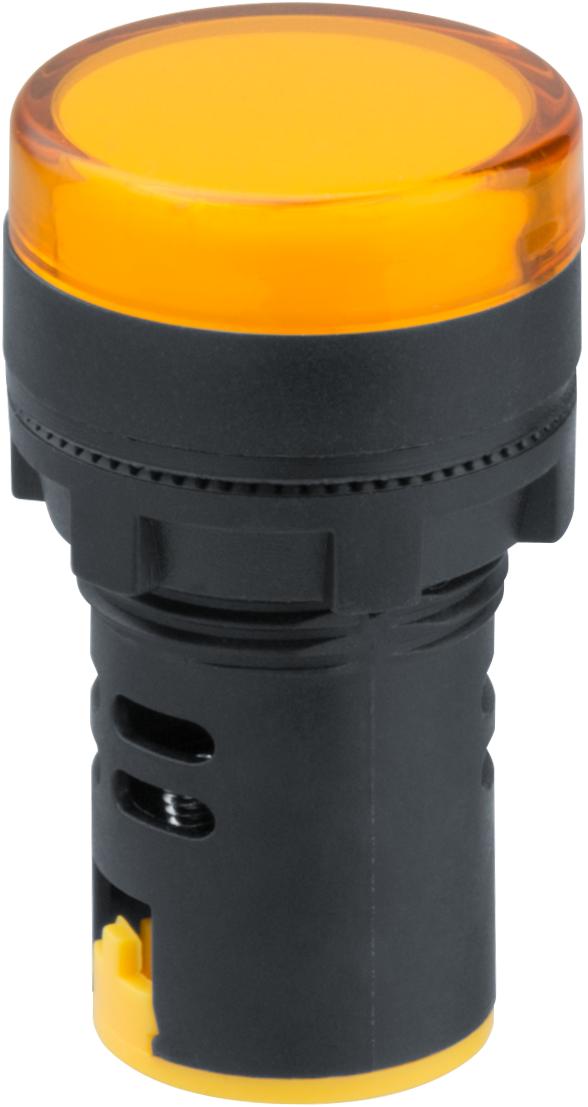 Лампа индикаторная NI-I-AD22-24-Y желтая d22мм 24В AC/DC