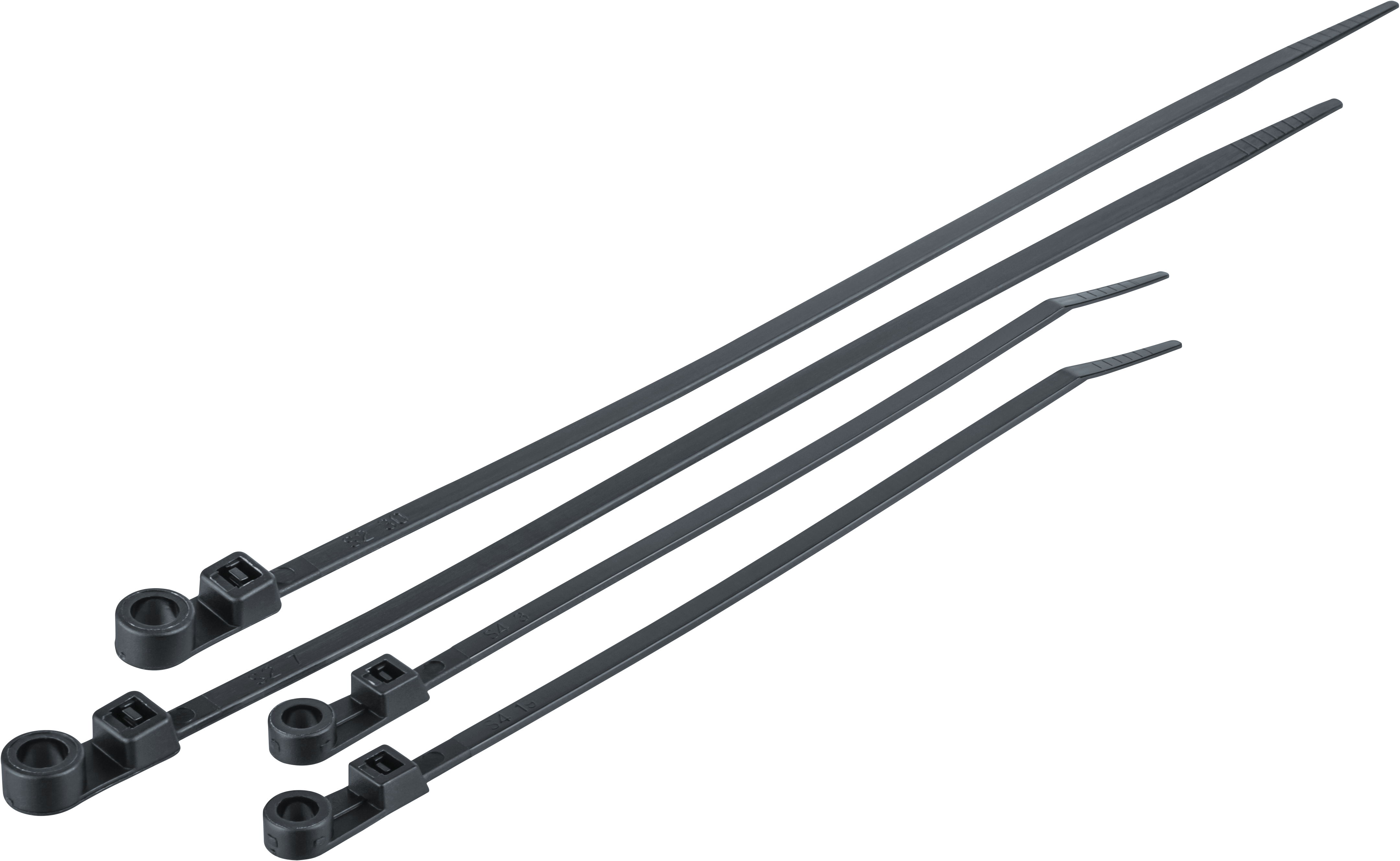 Хомут под винт 200х3,6 мм нейлон черный (100 шт в упак)