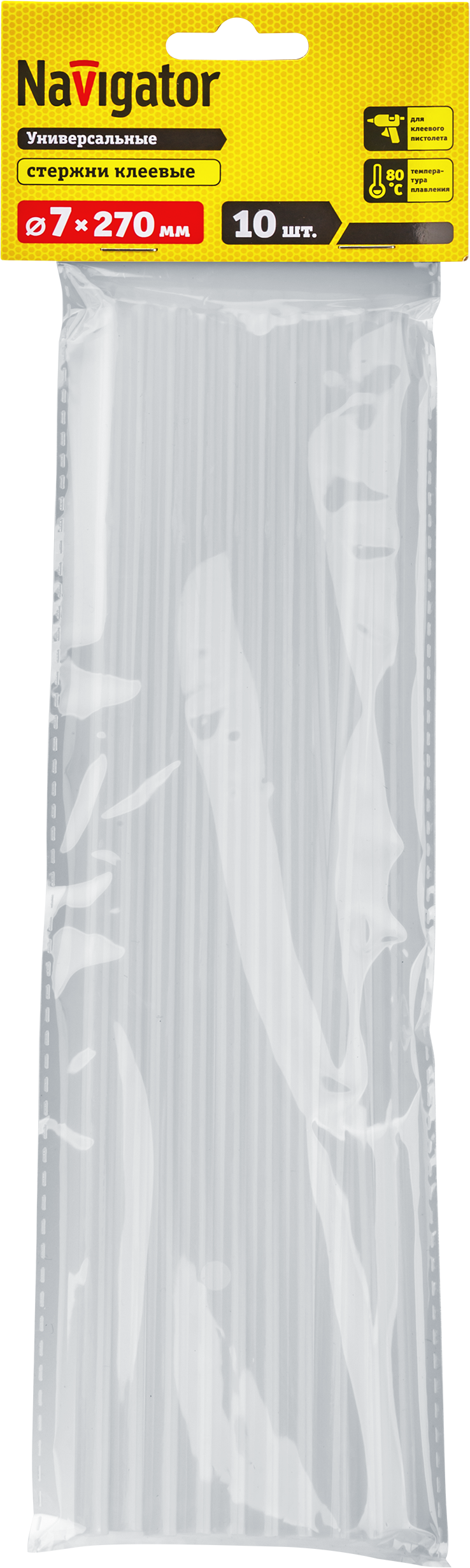 Клей Navigator 93 244 NEM-Ks01-7-270-H10 (стержень, 7 ммх270 мм, 10 шт)