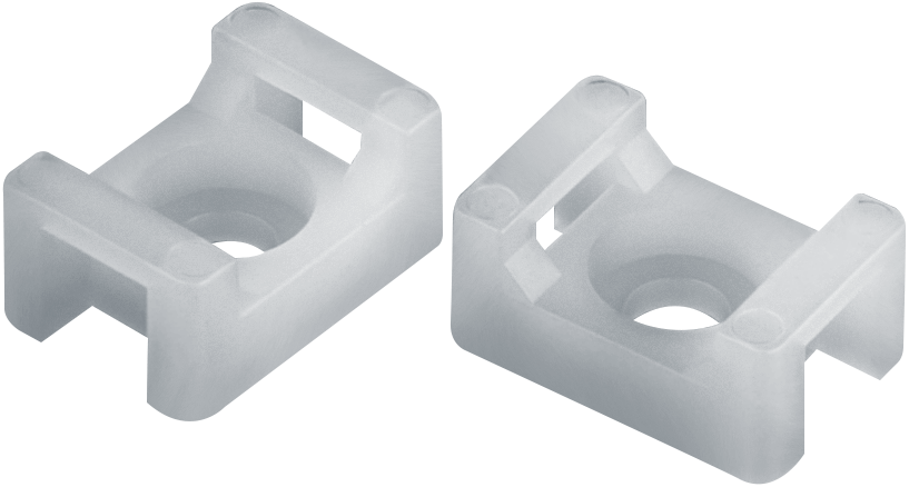 Площадка монтажная под винт 15х10 мм белая NFP-15x10-100-WH (100 шт)