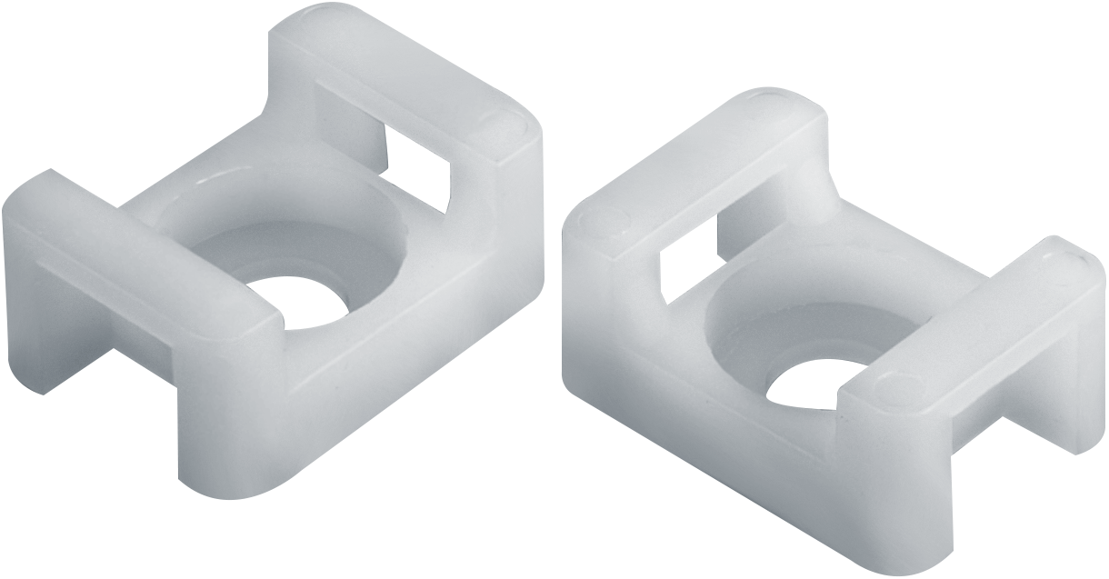 Площадка монтажная под винт 22х16 мм белая NFP-22x16-100-WH (100 шт)