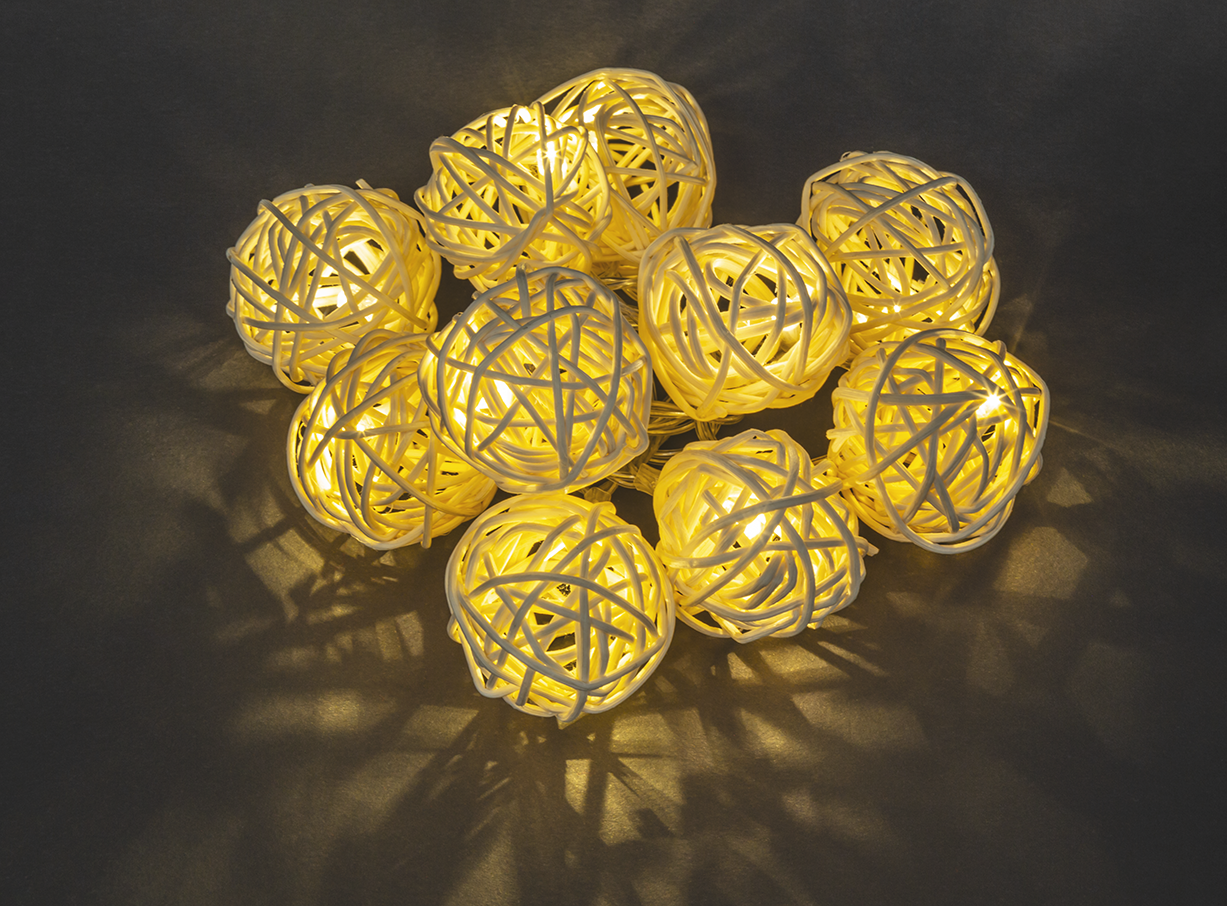 Гирлянда светодиодная новогодняя NGF-D012-10WW-2AA