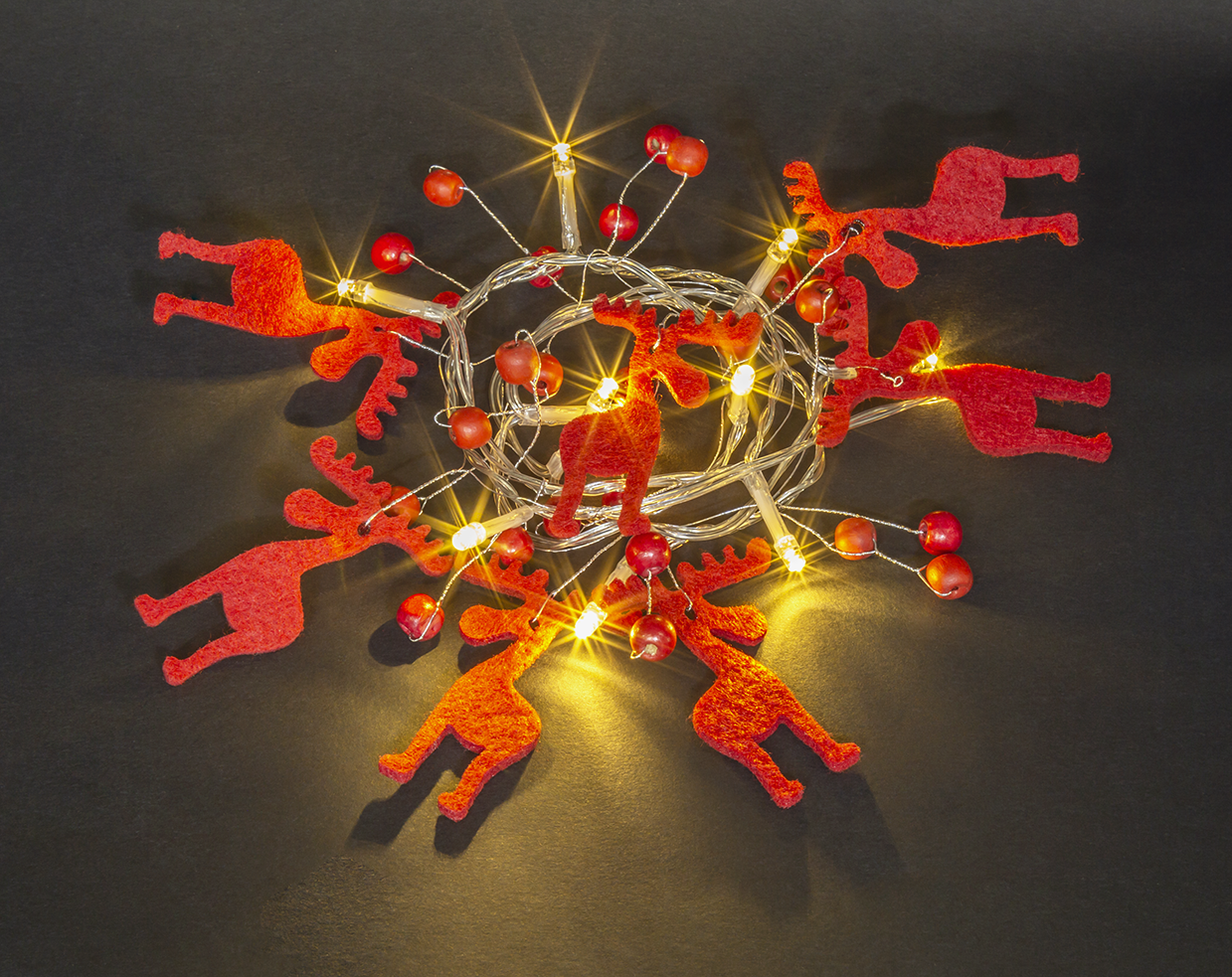 Гирлянда светодиодная новогодняя NGF-D014-10WW-2AA