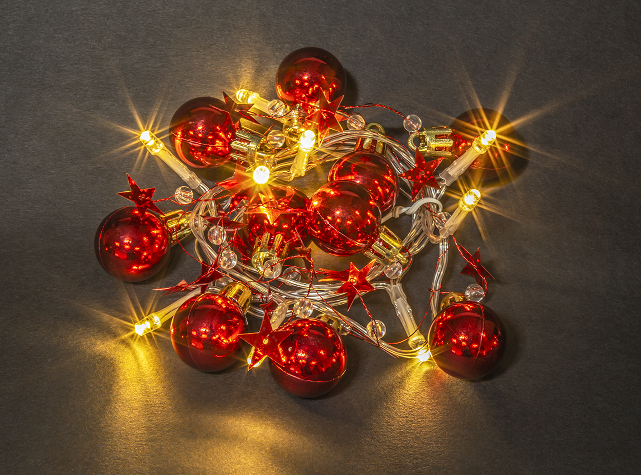 Гирлянда светодиодная новогодняя NGF-D015-10WW-2AA