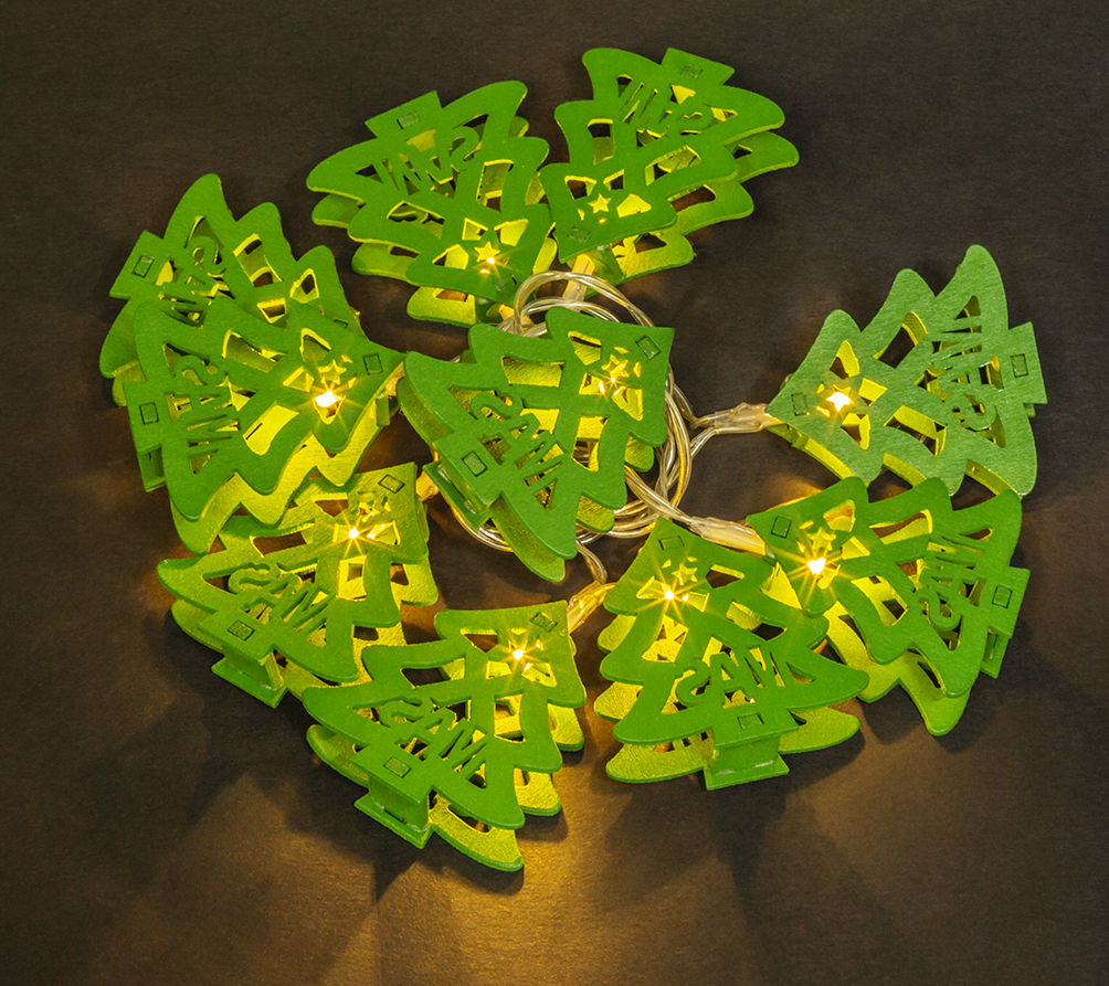 Гирлянда светодиодная новогодняя NGF-D017-10WW-2AA