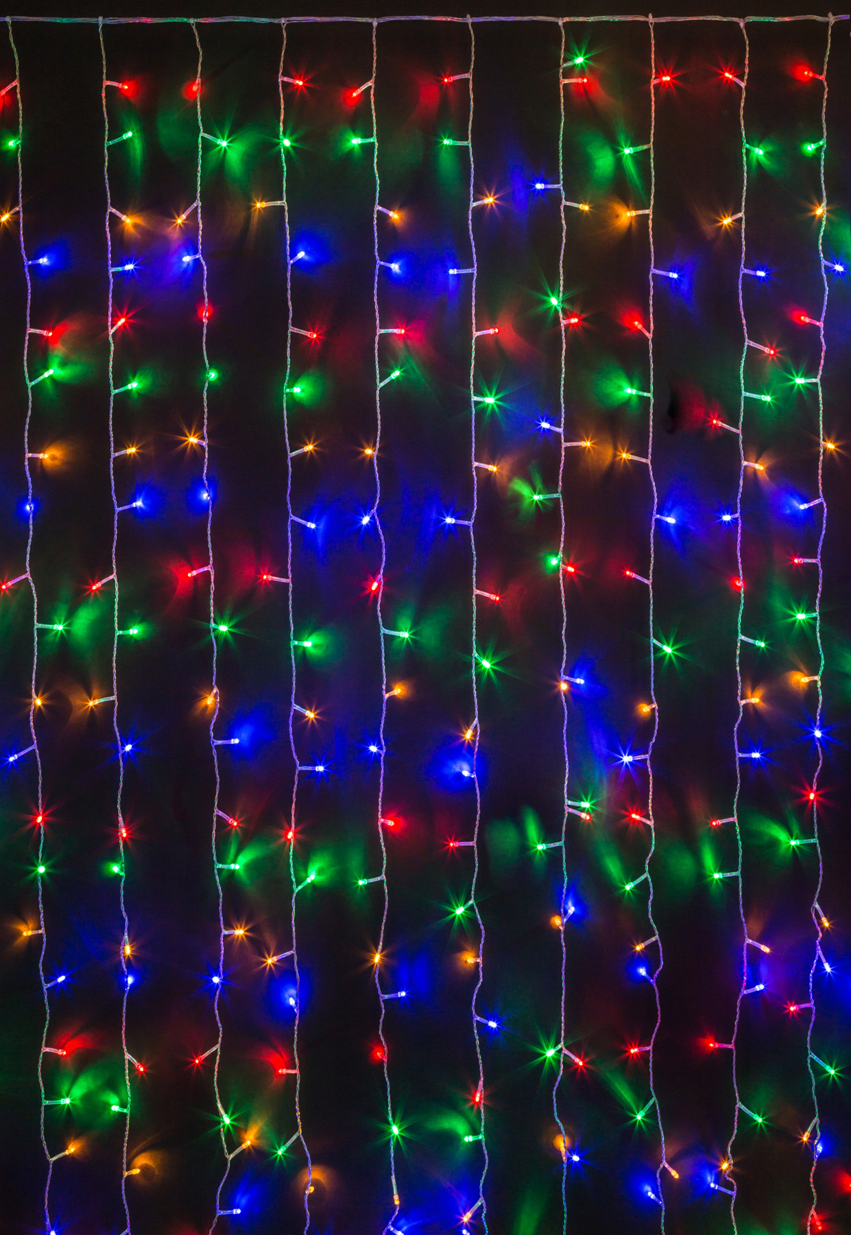 Гирлянда светодиодная новогодняя NGF-D030-08 занавес RGBY 6x2.5 м IP44