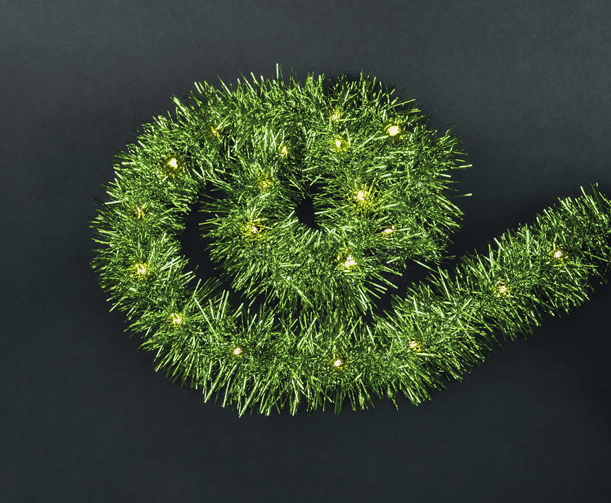 Гирлянда светодиодная новогодняя NGF-D044-01 мишура зеленая