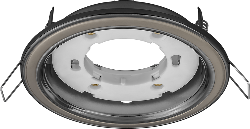 Светильник NGX-R10-007-GX53 Два цвета черный хром-жемчуг