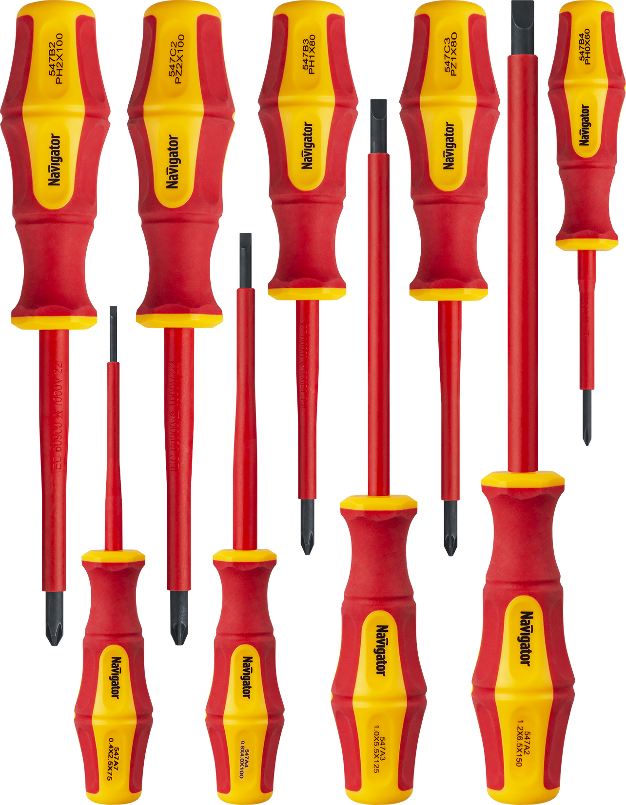 Отвёртка  95 264 NHT-Оtd03-H9 (диэлектрическая, набор 9 шт)