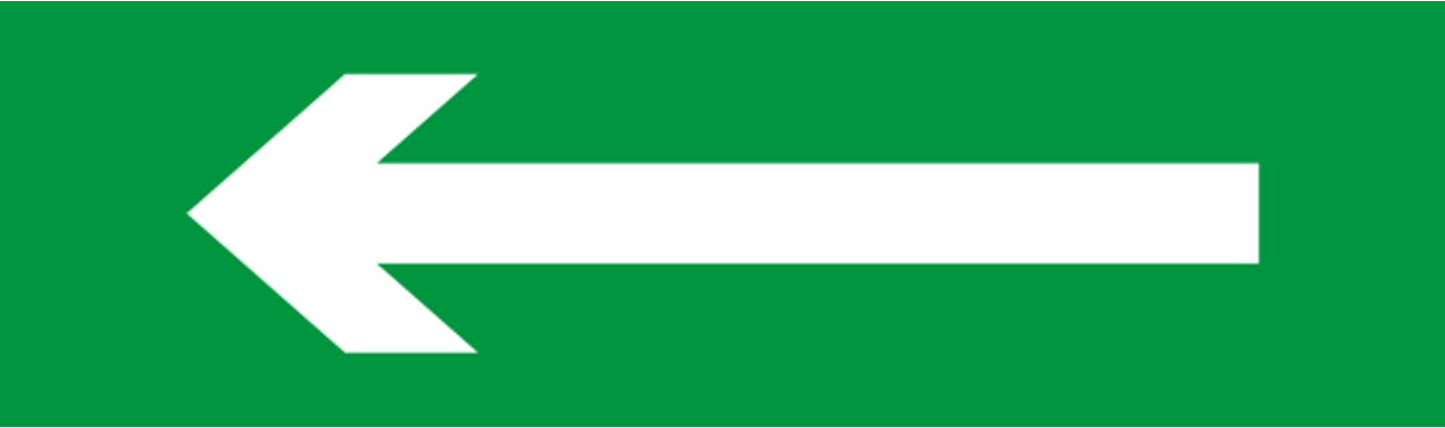 Табло сменное 80 523 NL-Т-Стрелка налево