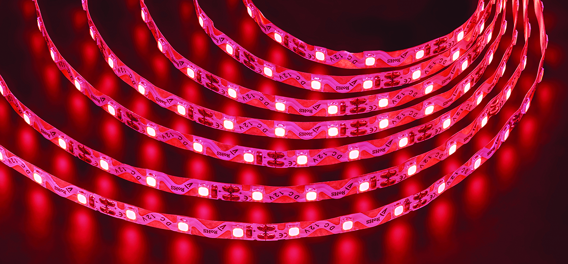 Лента светодиодная 6Вт/м 12В красный IP20 72LED/м NLS-2835 5м