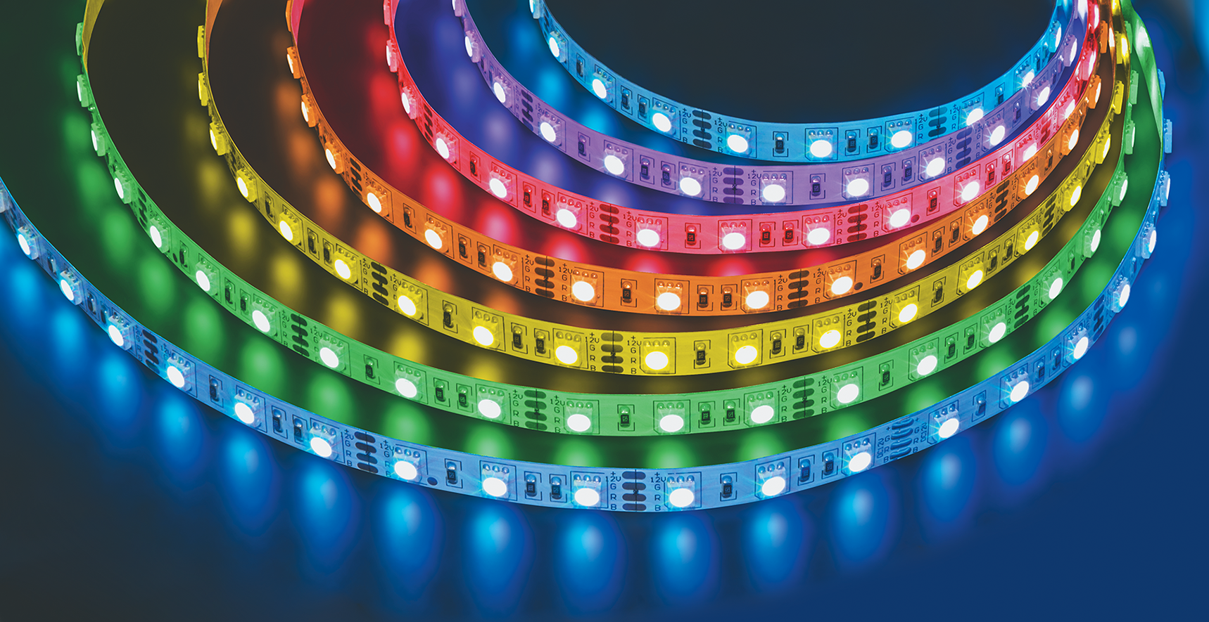 Лента светодиодная 4.8Вт/м 12В RGB IP20 60LED/м NLS-3528-PRO 5м