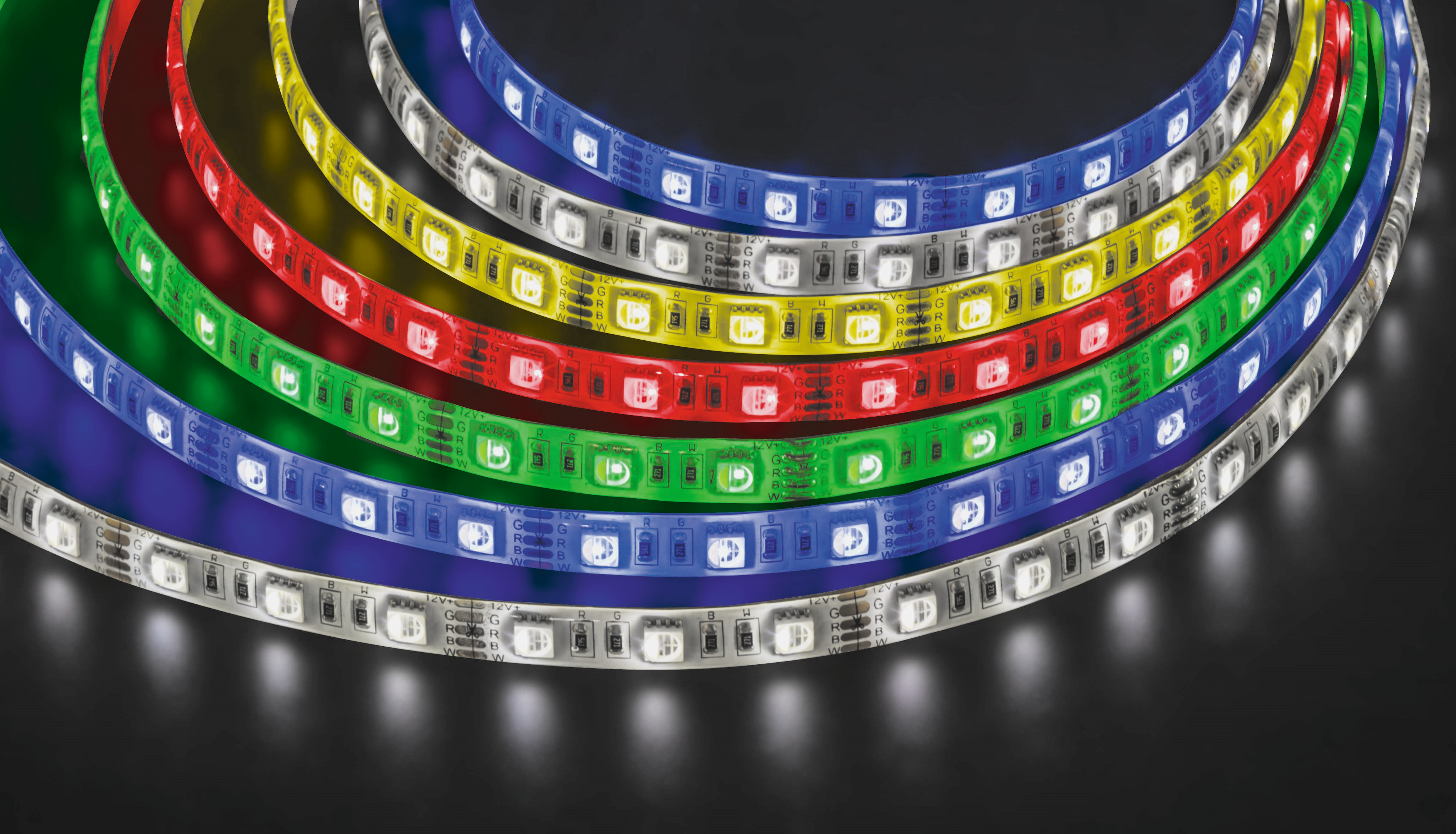 Лента светодиодная 10Вт/м 12В RGB IP65 60LED/м NLS-5050 5м