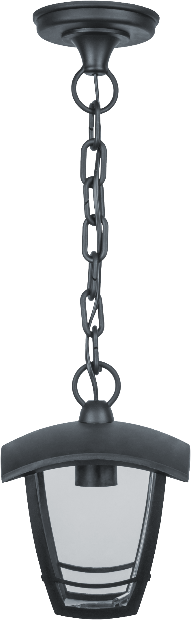 Светильник NOF-P08-BL-IP44-E27 (4 грани, подвесной, черный)