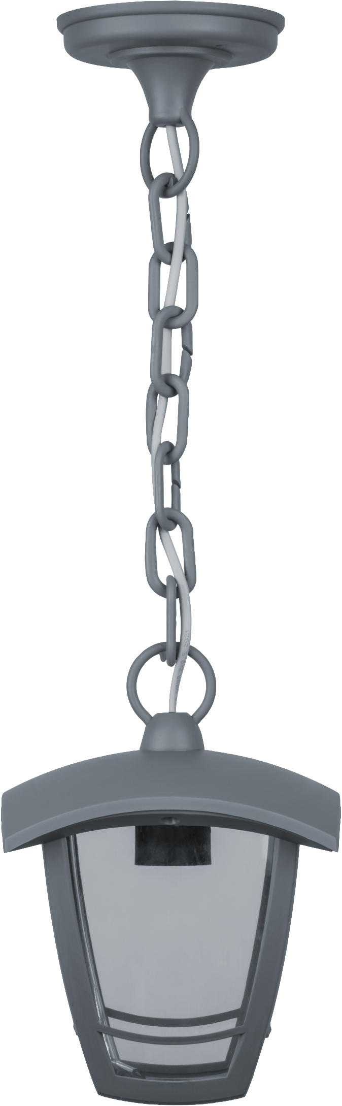 Светильник NOF-P08-GR-IP44-E27 (4 грани, подвесной, серый)