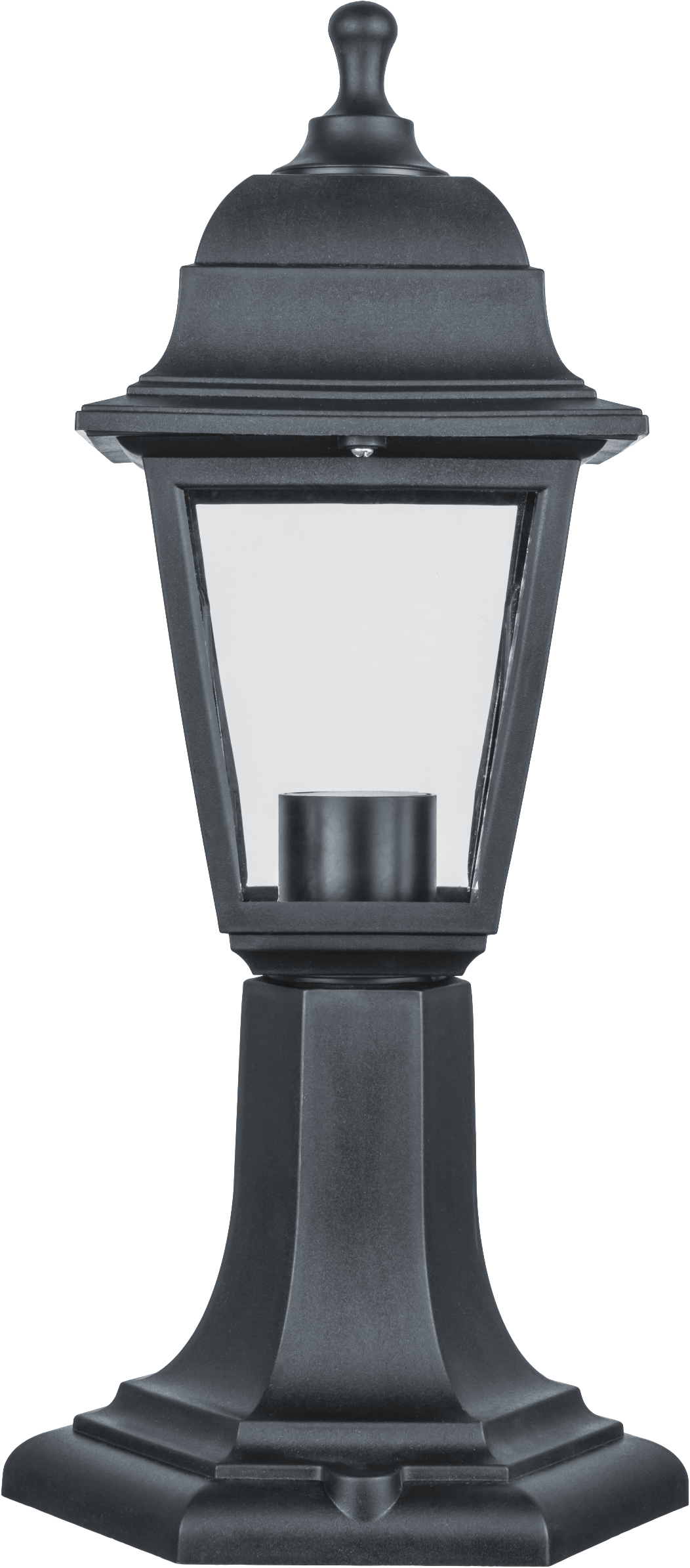 Светильник NOF-PG31-001-IP44-E27 4 грани черный на постамент