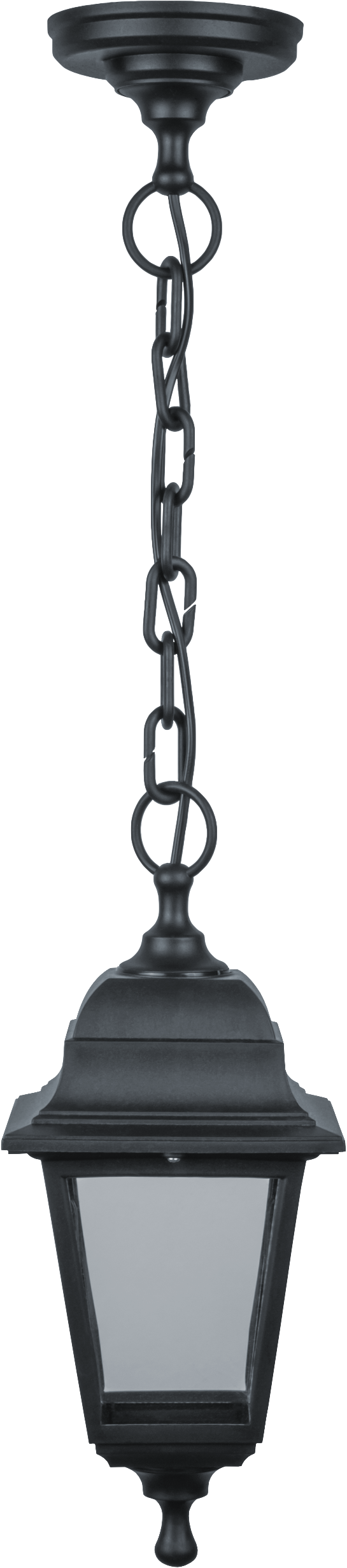 Светильник NOF-PG32-001-IP44-E27 4 грани, черный подвесной