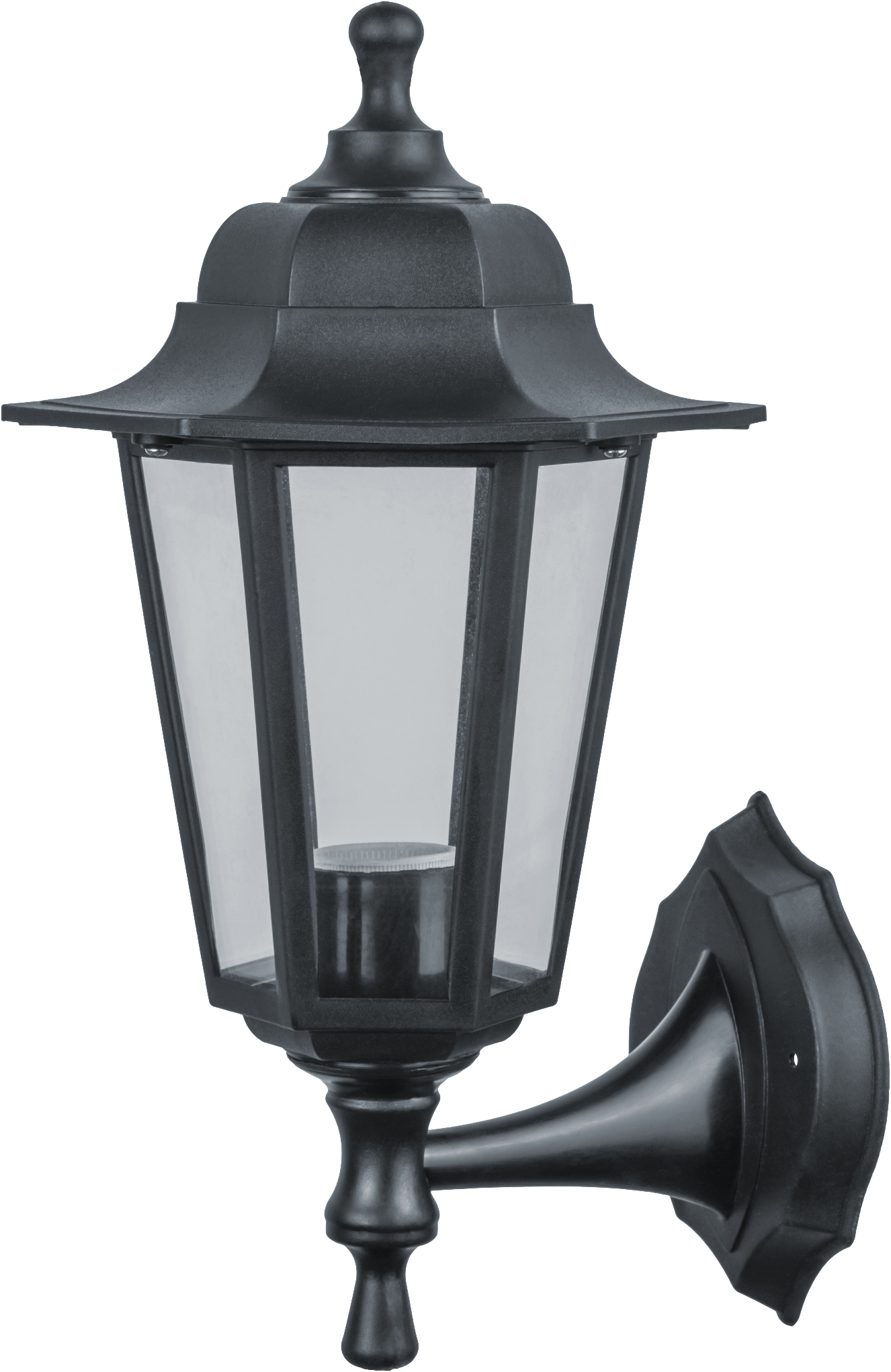 Светильник NOF-PG33-001-IP44-E27 ( 6 граней, черный)