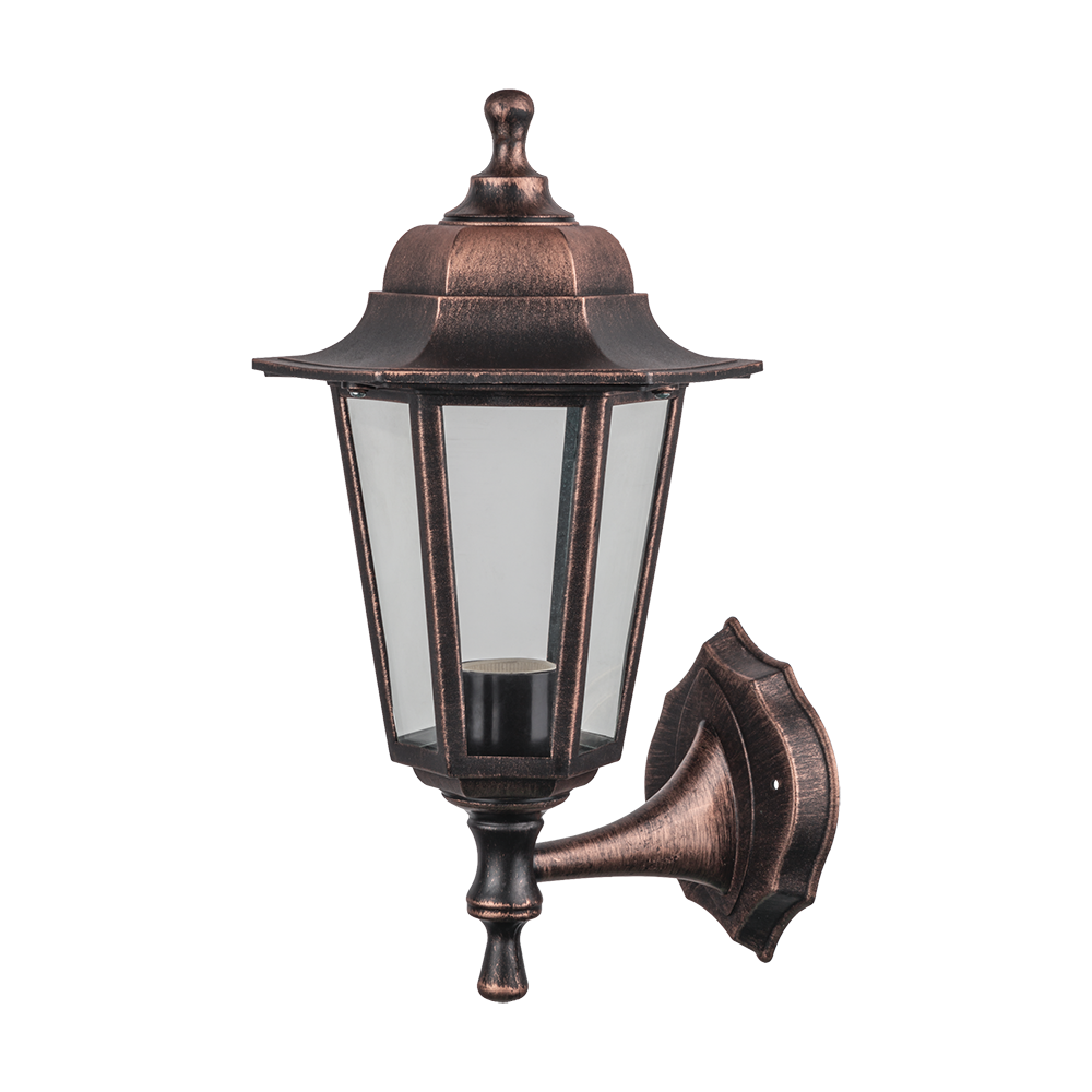 Светильник NOF-PG33-003-IP44-E27 (6 граней, черный под медь)