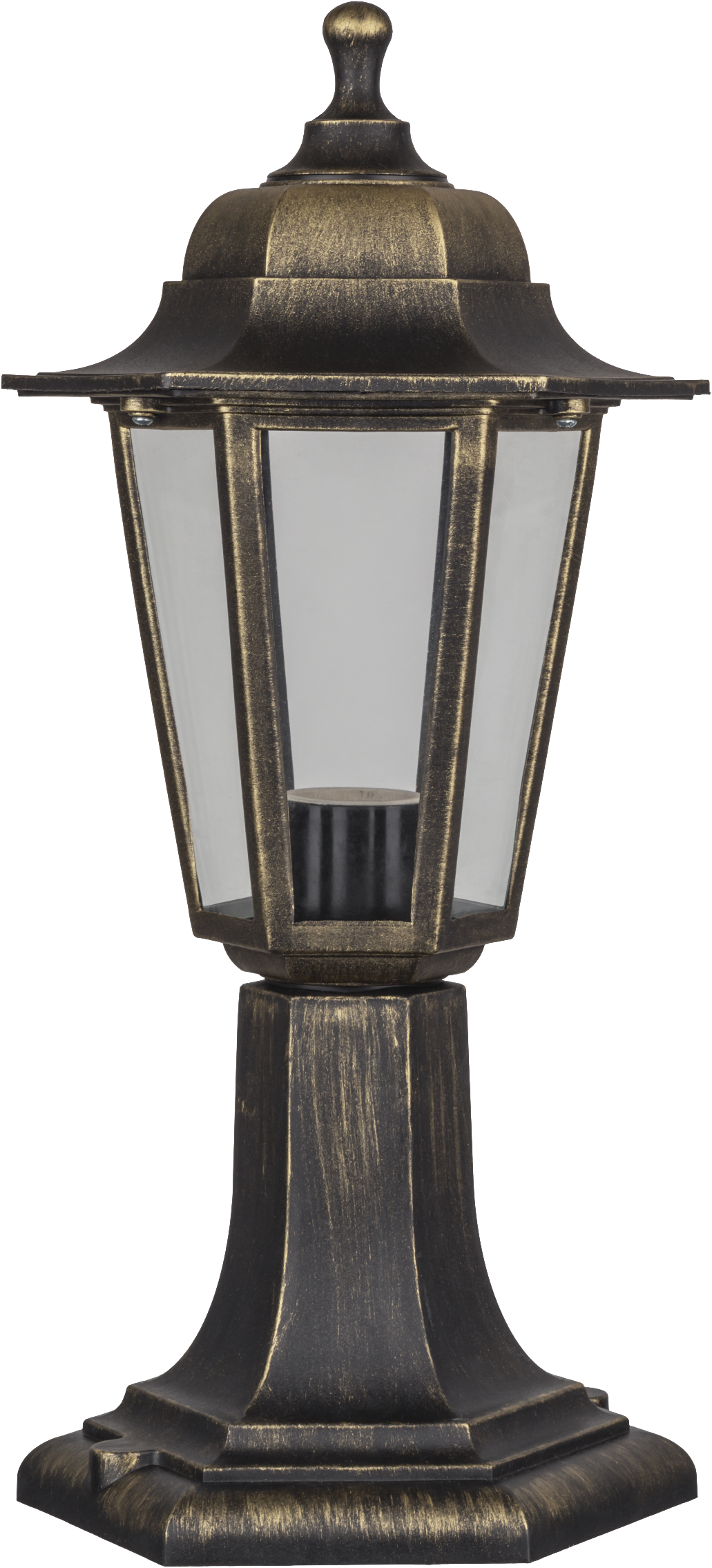 Светильник NOF-PG34-002-IP44-E27 6 граней, черный под бронзу