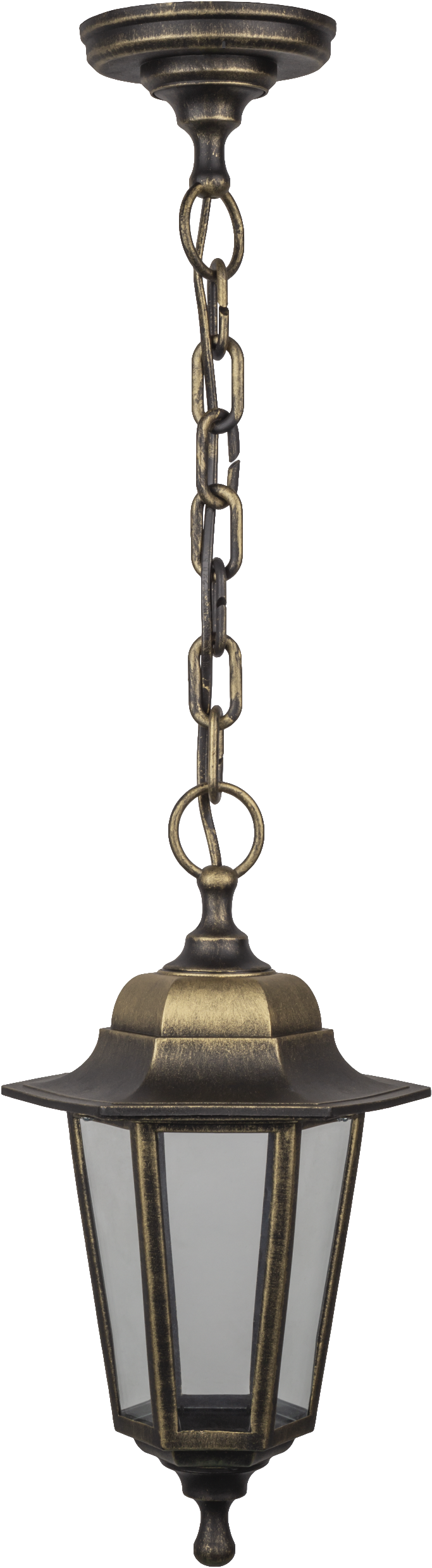 Светильник NOF-PG35-002-IP44-E27 6 граней, черный под бронзу