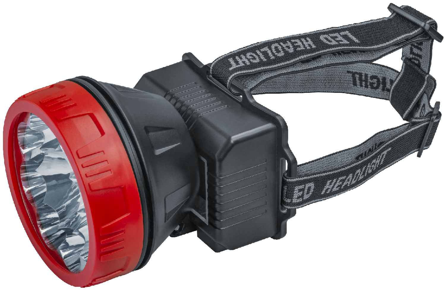 Фонарь светодиодный NPT-H21-ACCU налобный 9LED 1Вт 2 режима Li-ion 0,9Ач