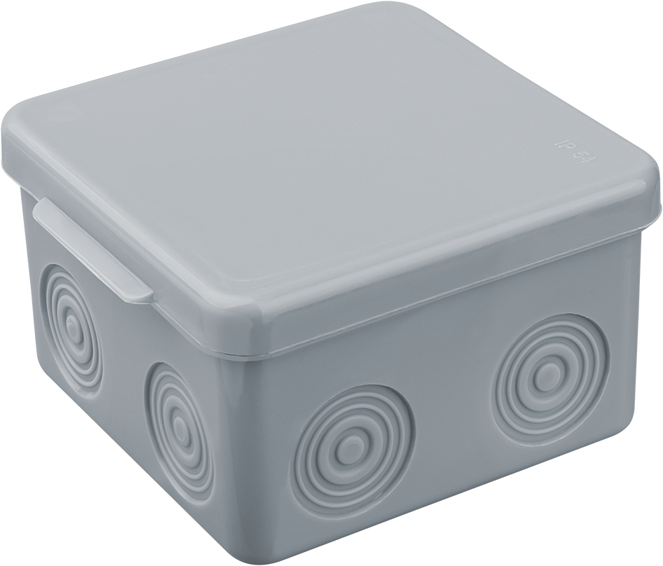 Коробка NSS-DB-80-80-50-GR распаячная открытого монтажа без мембран 80х80х50