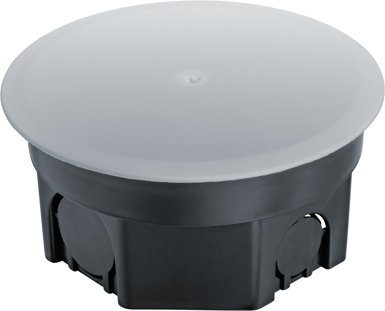 Коробка NSS-DB-SW-100-50-BL распаячная скрытого монтажа с завинчивающейся крышкой черная d100х50